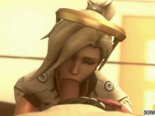 First-rate Mercy from Overwatch gets to Suck on Big penis Nicely