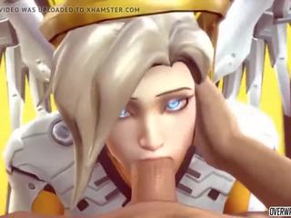First-rate Mercy from Overwatch gets to Suck on Big penis Nicely