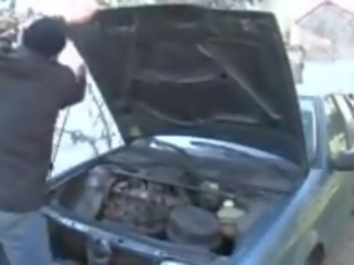 Panterona trucchi su marito con auto mechanic: gratis sporco film 87